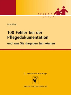 cover image of 100 Fehler bei der Pflegedokumentation